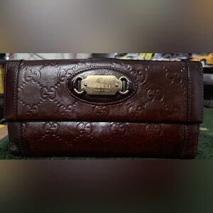 Gucci Brown Leather Wallet‎